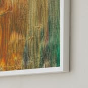 "Abstract Painting_6" - Art Print in yellow by Ramoncita - aticnomar - Frame Close-up