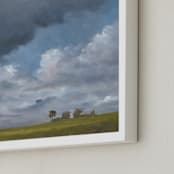 "Topland Storm" - Art Print in Thunder Blue by Stephanie Goos Johnson - Frame Close-up