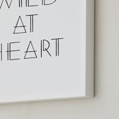 "Wild at Heart" - Art Print in Pearl by Amber Barkley - Frame Close-up
