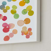 "Rainbow Rocks" - Art Print in Rainbow by Pip Gerard - Frame Close-up