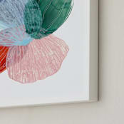 "Skeleton Petals 4" - Art Print in Multicolor by Maggie Ramirez Burns - Frame Close-up