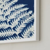 "Dryopteris arguta" - Art Print in Prussian Blue by raven erebus - Frame Close-up