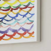 "Life in color - The sea" - Art Print in devine purple by Aimee Siberon - Frame Close-up
