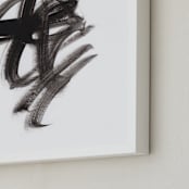 "Edifice" - Art Print in Black by Misty Hughes - Frame Close-up