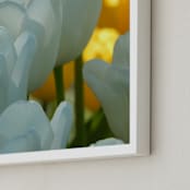 "white and yellow" - Art Print in grey white by Sea and Sky - Frame Close-up