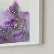 "Pisces Constellation" - Art Print in Amethyst by Emily Magone - Frame Close-up