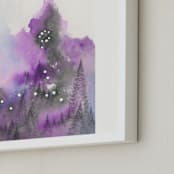 "Pisces Constellation" - Art Print in Amethyst by Emily Magone - Frame Close-up