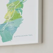 "The Appalachian Trail" - Art Print in Blue Grass by Debb W - Frame Close-up