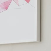 "Cascade II" - Art Print in Pale Purple by Vanessa Rossi Design - Frame Close-up