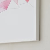 "Cascade II" - Art Print in Pale Purple by Vanessa Rossi Design - Frame Close-up