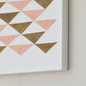 "Abstract Muted 2" - Art Print in Blush Pink by Kelly Nasuta - Frame Close-up
