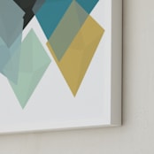 "Captured Sunshine" - Art Print in Sea Green by Christina Flowers - Frame Close-up