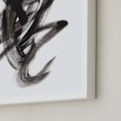 "Piezo" - Art Print in Black by Misty Hughes - Frame Close-up
