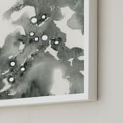 "Leo Constellation" - Art Print in Onyx Black by Emily Magone - Frame Close-up