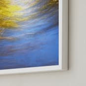 "Under the surface" - Art Print in Golden blue by NSMARK - Frame Close-up