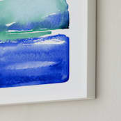 "Broken Series 1" - Art Print in Deep Blue by Chelsey Scott - Frame Close-up