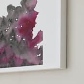 "Aquarius Constellation" - Art Print in Garnet by Emily Magone - Frame Close-up