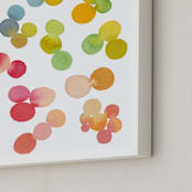 "Rainbow Rocks" - Art Print in Rainbow by Pip Gerard - Frame Close-up