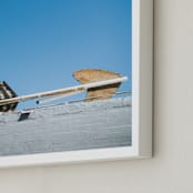 "Arrow" - Art Print in Blue by Jennifer Little - Frame Close-up