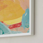 "Rhythmic Sunrise" - Art Print in Sun by Red Impressionz - Frame Close-up