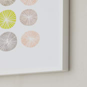 "Barnacle" - Art Print in chartreuse by Milk and Marrow - Frame Close-up