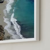 "Big Sur Waves" - Art Print in Big Sur green by Sea and Sky - Frame Close-up