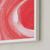 "Swirls and Strokes" - Art Print in Coral by Artsy Canvas Girl Designs - Frame Close-up