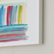 "horizontal vertical" - Art Print in blue by Ramoncita - aticnomar - Frame Close-up