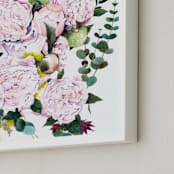 "Pink Peony" - Art Print in Pink Peony by XL - Frame Close-up