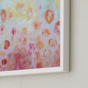"Spring Day" - Art Print in Pastel Pink by Debra Butler - Frame Close-up