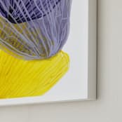 "Skeleton Petals 2" - Art Print in Violet by Maggie Ramirez Burns - Frame Close-up