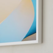 "Escape Routes #2" - Art Print in Yellow Gold by Massimiliano Massimo Borelli - Frame Close-up