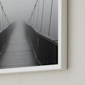 "Mile High Bridge" - Art Print in Misty grey by Julie Blackwood - Frame Close-up