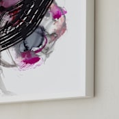 "Nebula 1" - Art Print in Multi Colored by Jaime Derringer - Frame Close-up