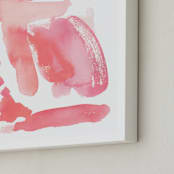"blushing pink" - Art Print in coral pink by Kelly Witmer - Frame Close-up