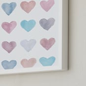 "Love Aligned " - Art Print in Sunset by Lily Hanna - Frame Close-up