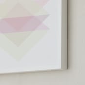 "Geo Gravity" - Art Print in sunrise by Phrosné Barwood - Frame Close-up