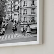 "Rue" - Art Print in Paris White by Krissy Bengtson - Frame Close-up