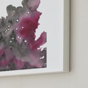 "Aquarius Constellation" - Art Print in Garnet by Emily Magone - Frame Close-up