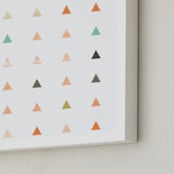 "Apertures No. 3" - Art Print in Aqua by Genna Blackburn - Frame Close-up