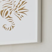 "Seahorse Cutout" - Art Print in Gold by Marta Berk - Frame Close-up