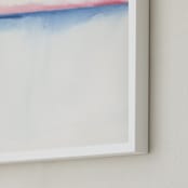 "Cinque Terre Four" - Art Print in Pink Sky by Emily Magone - Frame Close-up