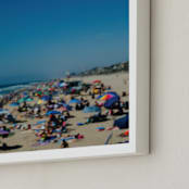 "Beach I" - Art Print in Deep blue by Jennifer Little - Frame Close-up