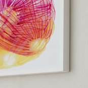 "Skeleton Petals" - Art Print in Red Fuchsia by Maggie Ramirez Burns - Frame Close-up