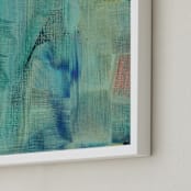 "Asbtract Painting" - Art Print in sea green by Ramoncita - aticnomar - Frame Close-up