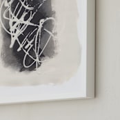 "Cameo" - Art Print in Black by Misty Hughes - Frame Close-up