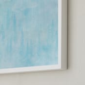 "Tranquil." - Art Print in Turquoise by Emily Magone - Frame Close-up