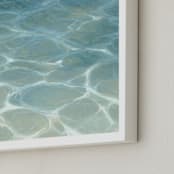 "Mallorcan Coast" - Art Print in Blue by Laura Browning - Frame Close-up