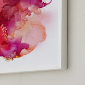 "Nebula 4" - Art Print in Pink by Jaime Derringer - Frame Close-up