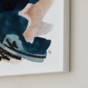 "Beyond The Clouds" - Art Print in Rose by Kayla King - Frame Close-up
